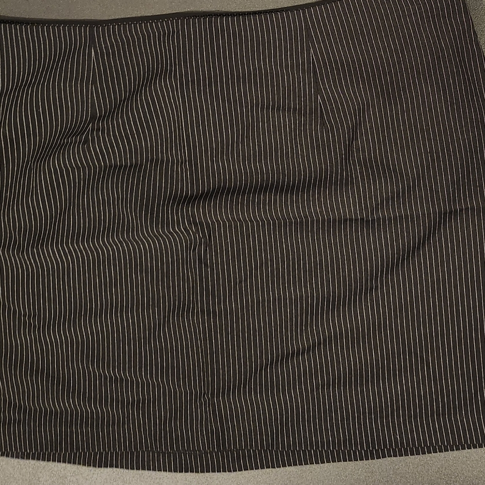 No Boundaries Black and White Pinstripe Pencil Skirt